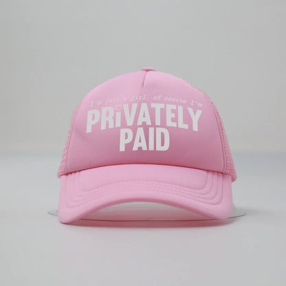 “IM JUST A GIRL” PINK TRUCKER CAP 2.0